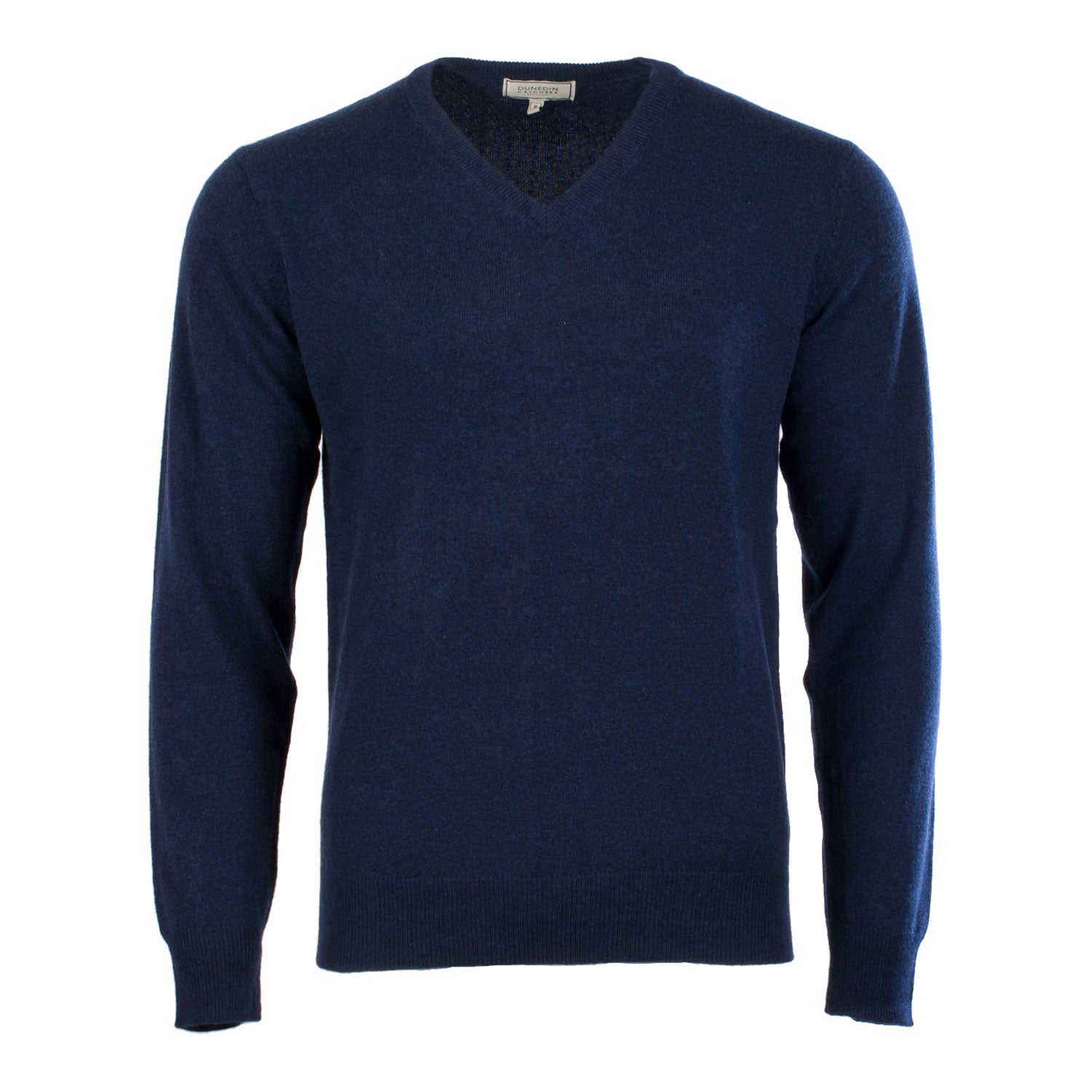 100% Cashmere V-Neck Plain Men's Jumper Cosmos