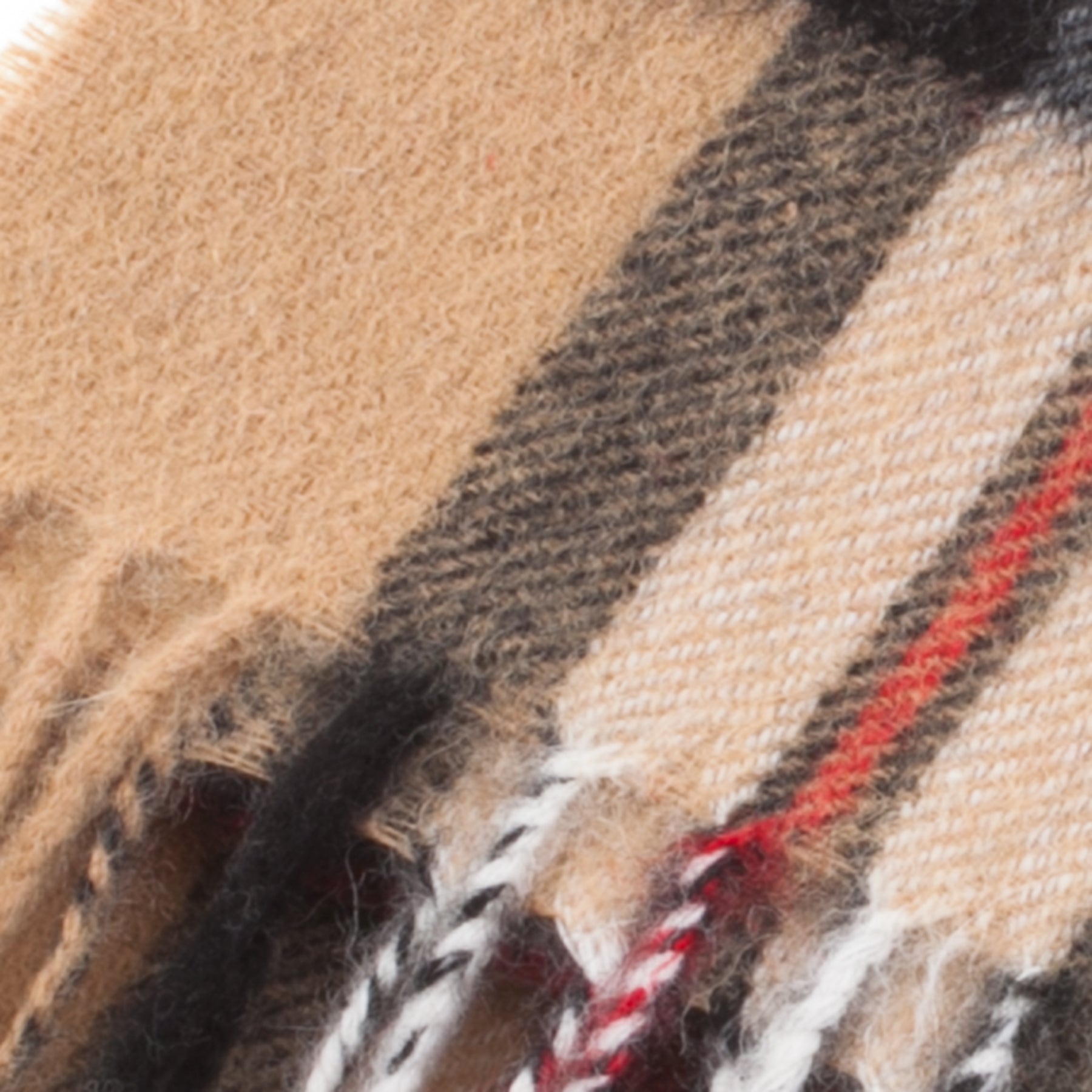 Lambswool Tartan Mini Scarf Thomson Camel