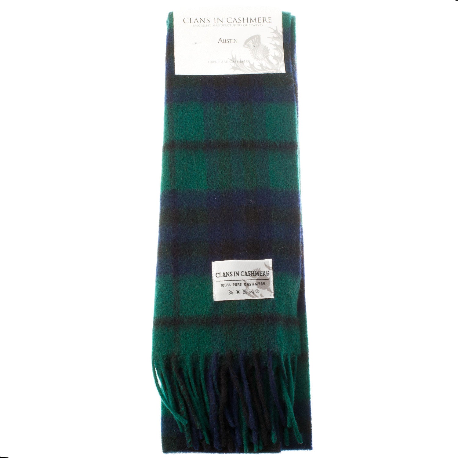 Cashmere Scottish Tartan Clan Scarf Austin
