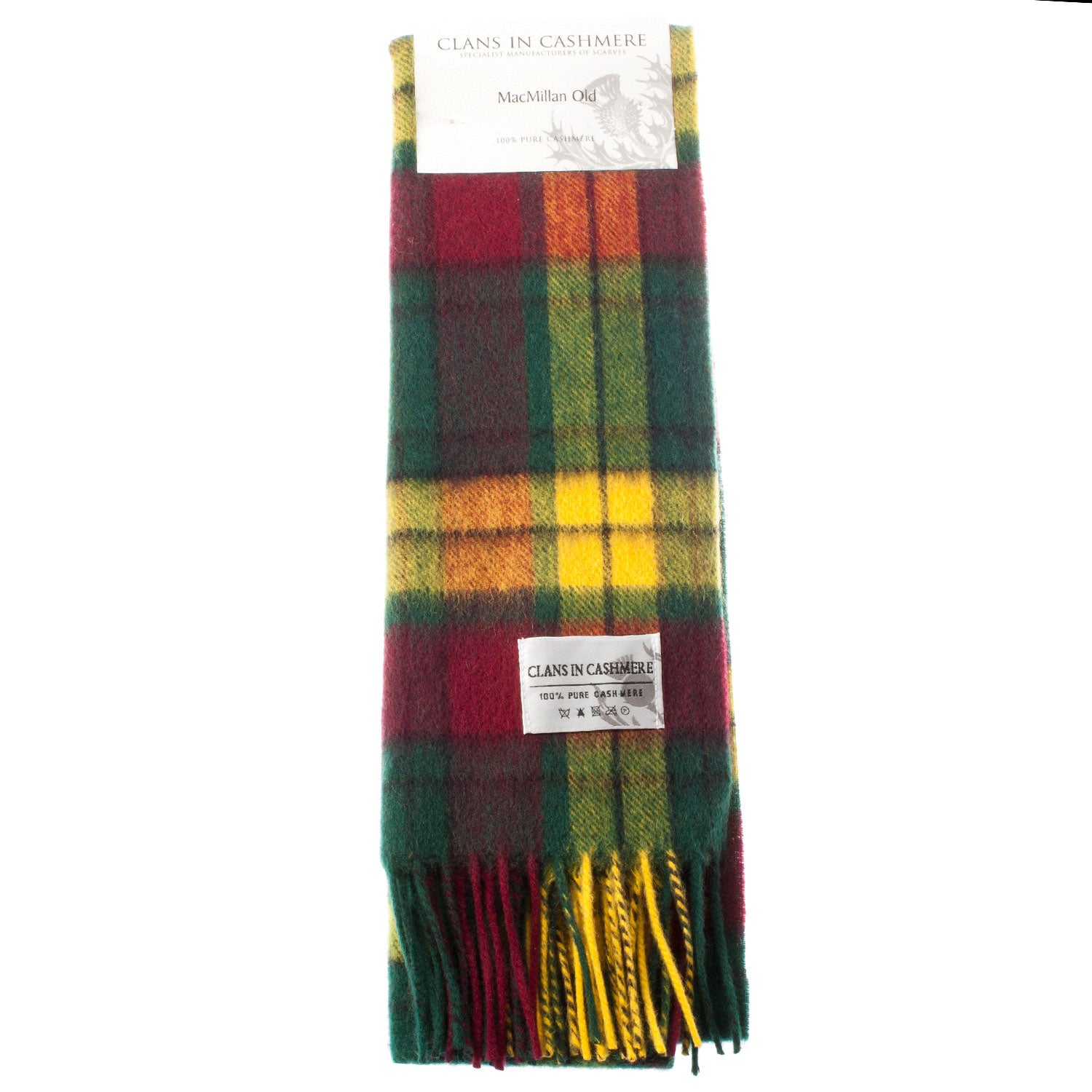Cashmere Scottish Tartan Clan Scarf Macmillan Old