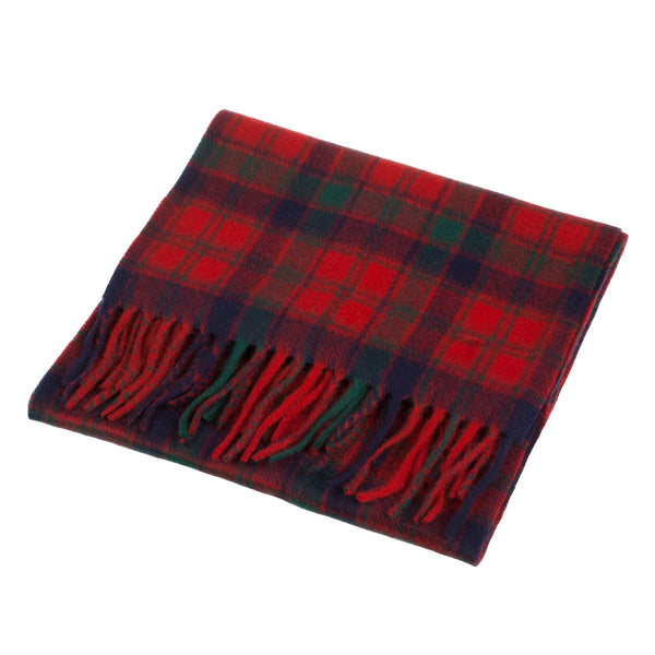 Cashmere Scottish Tartan Clan Scarf Robertson Red