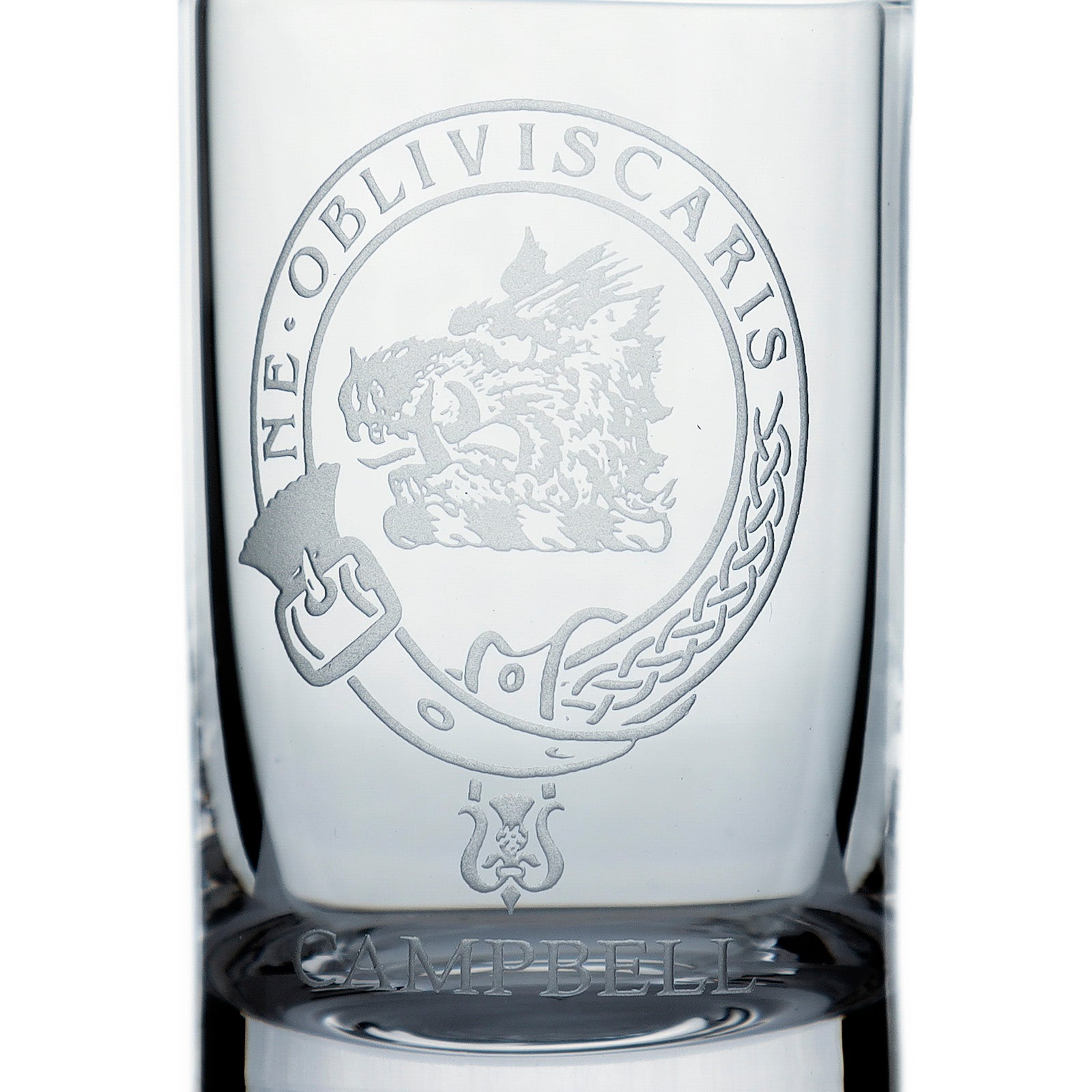 Collins Crystal Clan Shot Glass Campbell