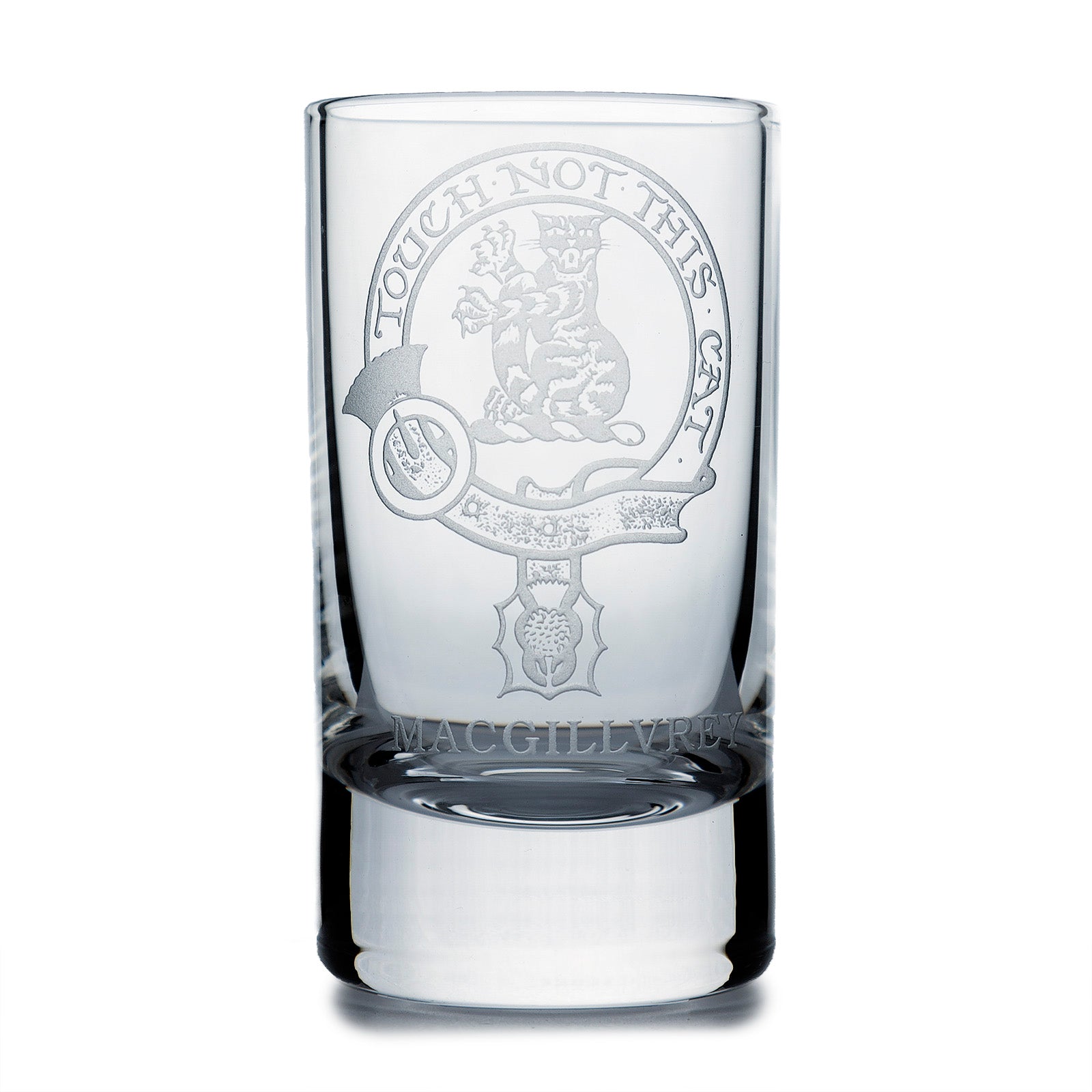 Collins Crystal Clan Shot Glass Macgillivray