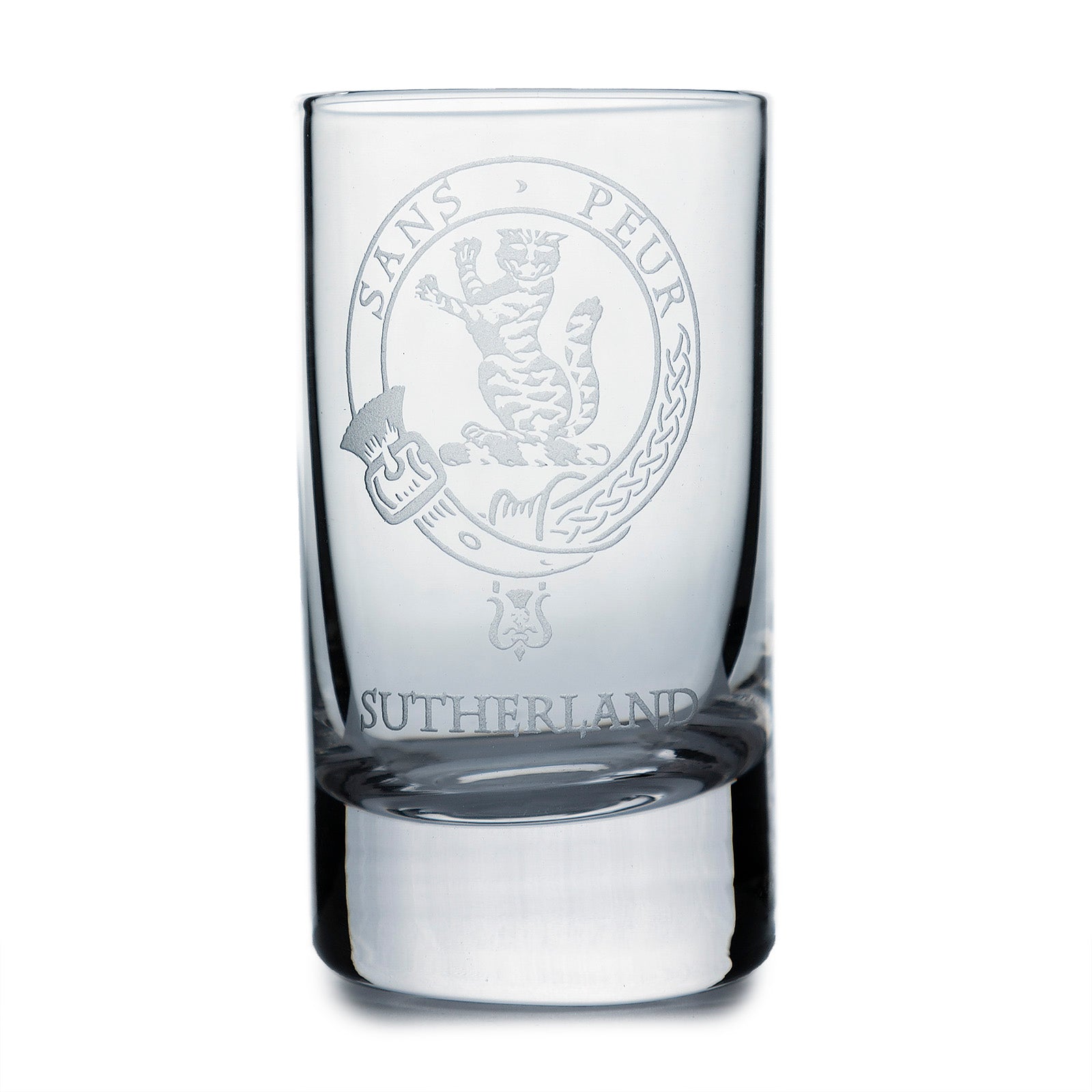 Collins Crystal Clan Shot Glass Sutherland
