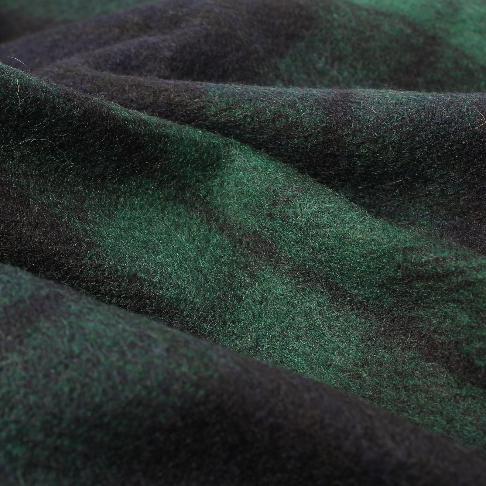 Highland Wool Blend Tartan Blanket / Throw Extra Warm Black Watch