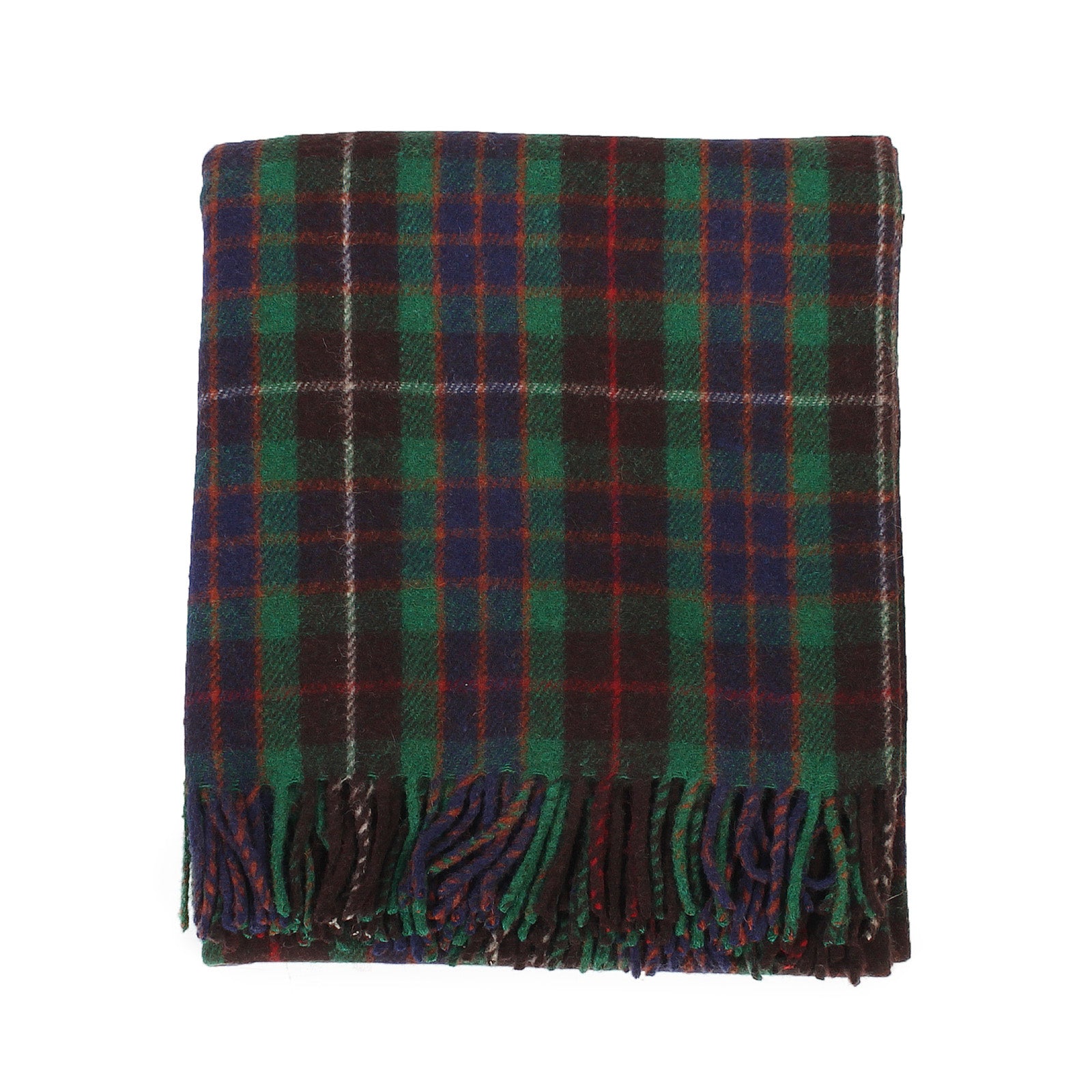 Highland Wool Blend Tartan Blanket / Throw Extra Warm Fraser Hunting