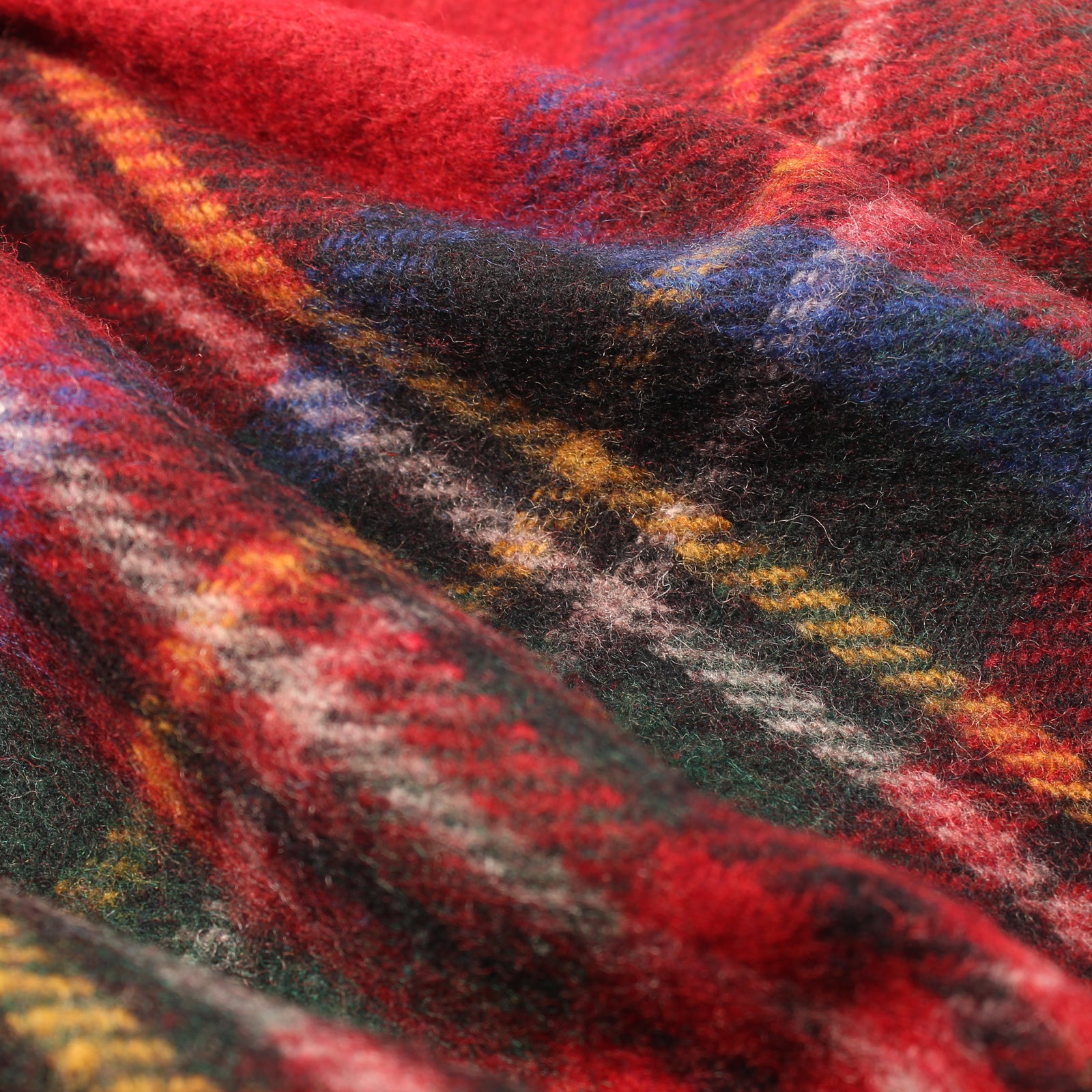 Highland Wool Blend Tartan Blanket / Throw Extra Warm Stewart Royal