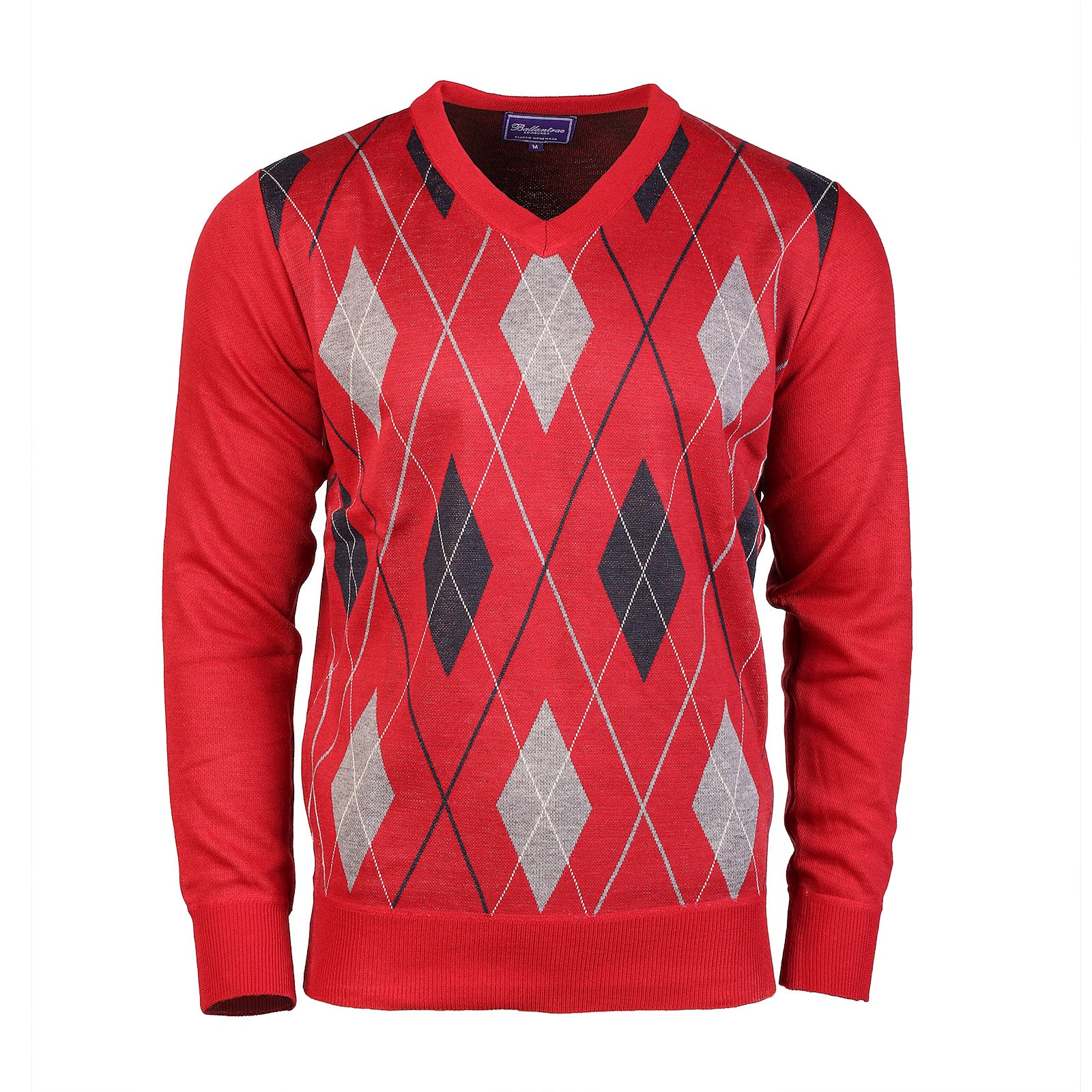 Argyle Ballantrae Jumper Red
