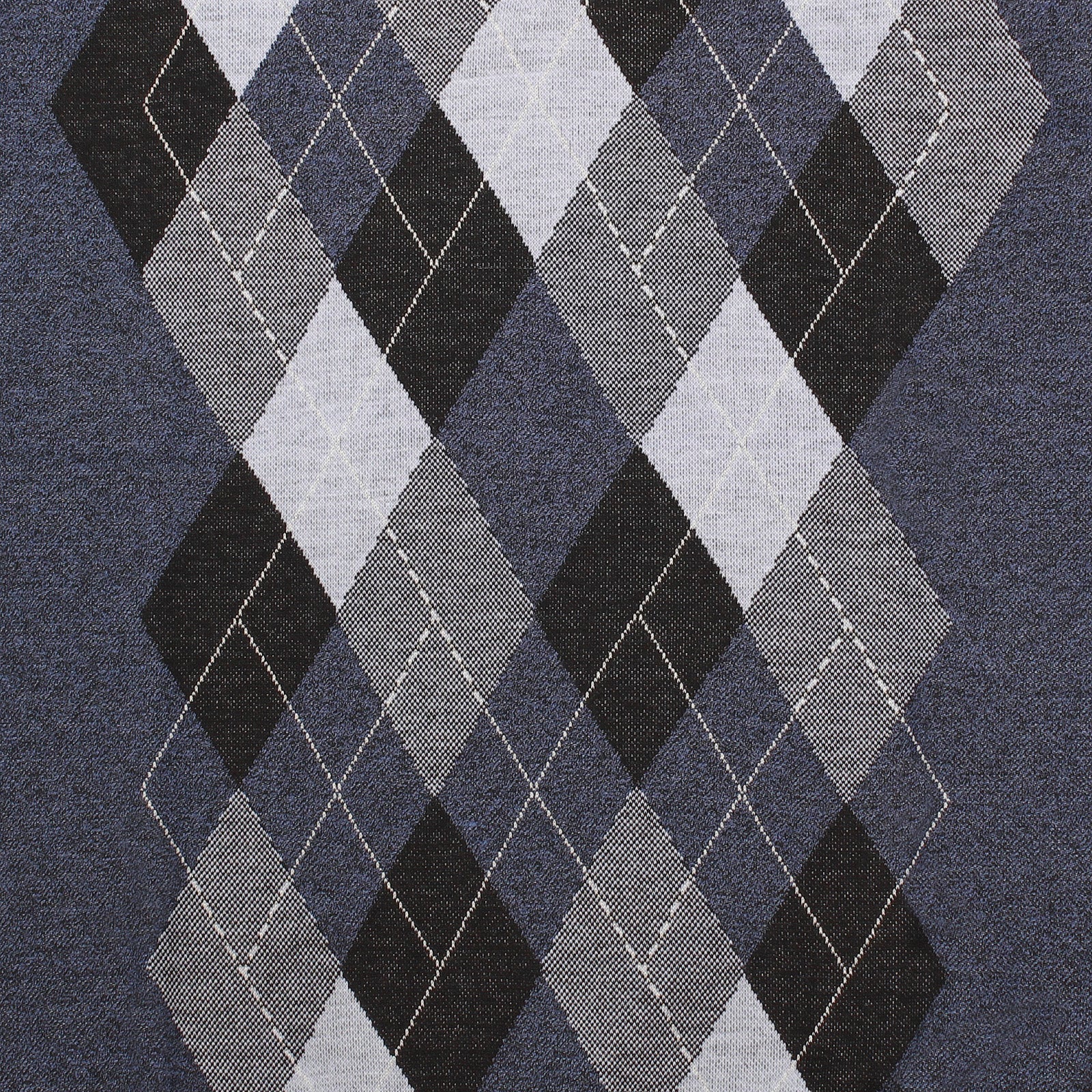 Argyle Ballantrae Jumper V Neck Navy Melange