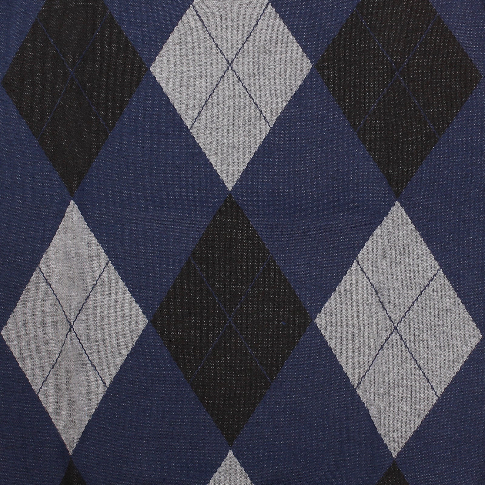 Men's V-Neck Argyle Jumper