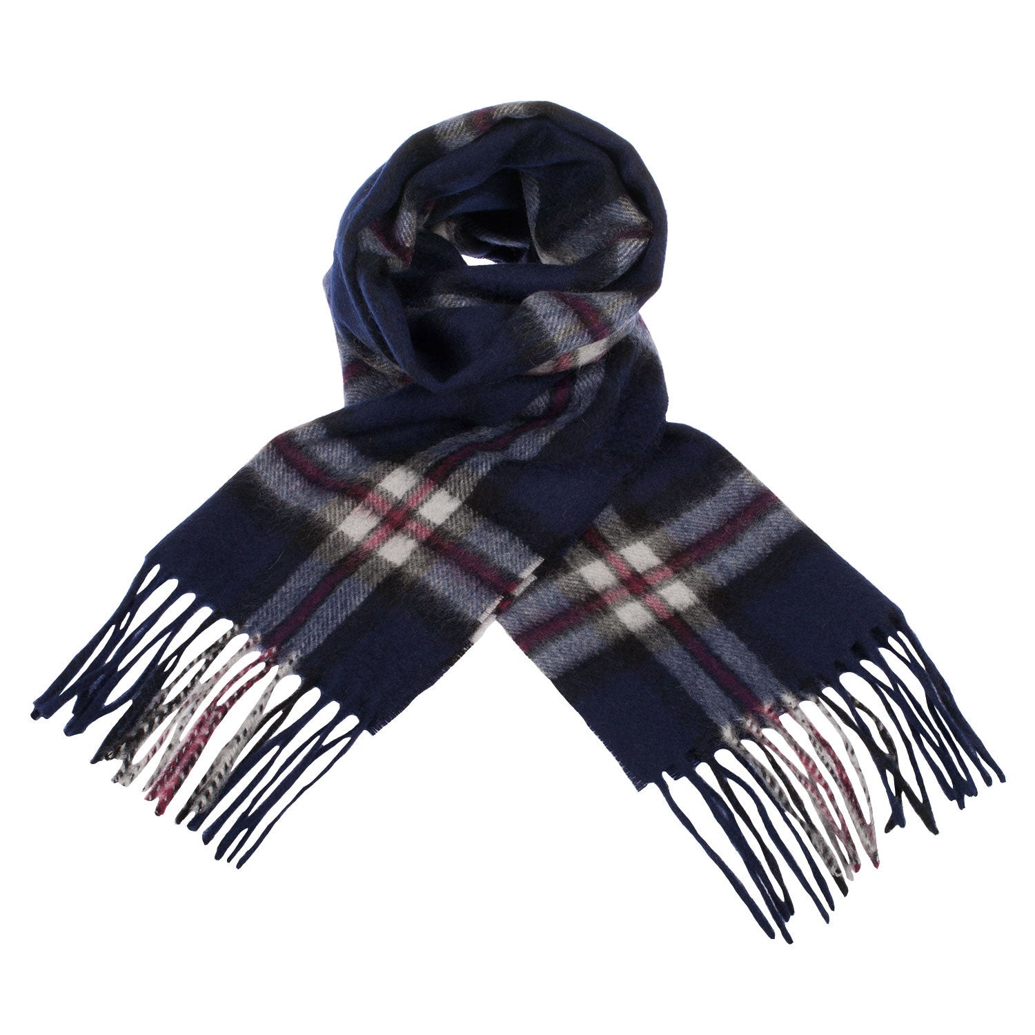 Edinburgh Cashmere Scarf Thomson Navy