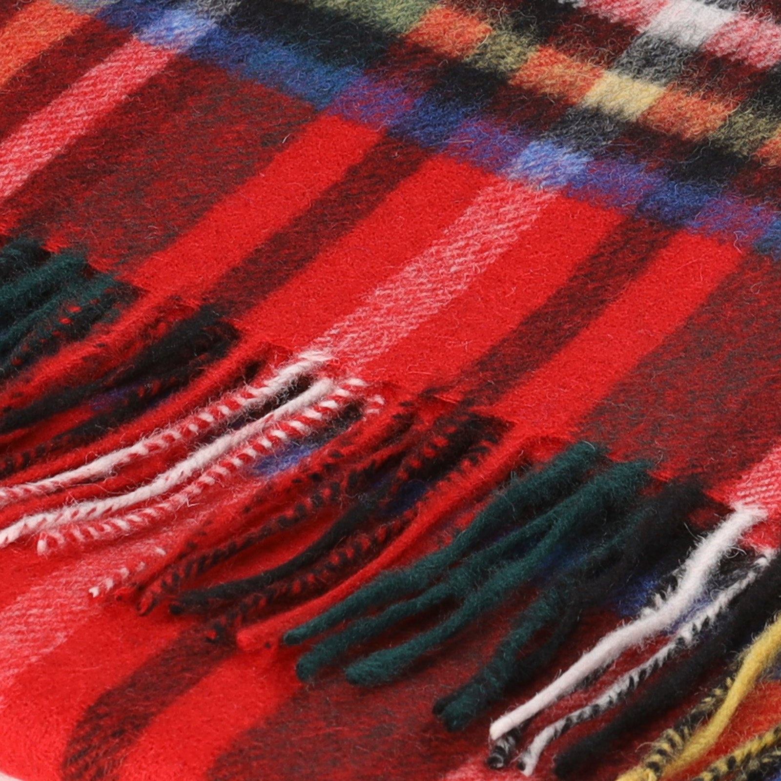 Hos 100% Lambswool Wide Scarf Stewart Royal