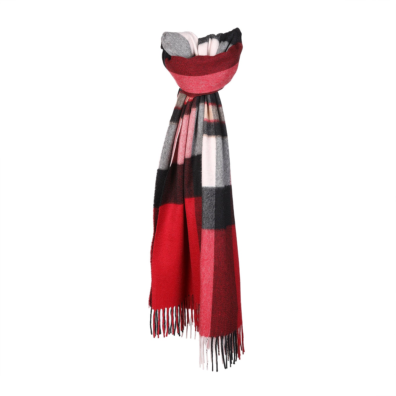 100% Cashmere Stole Made In Scotland Amplified Thomson Red