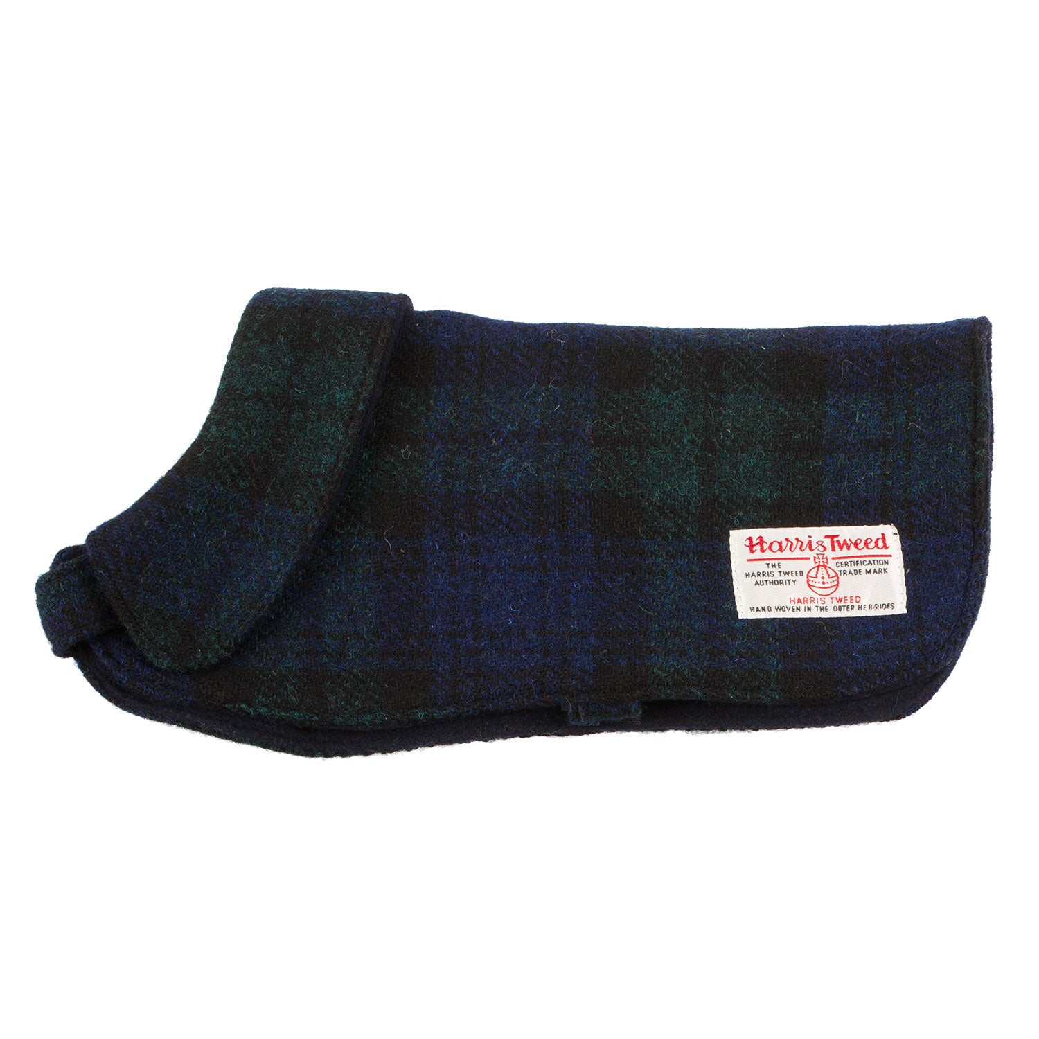 Harris Tweed Dog Coat Trt006 Black Watch Tartan Weaving Mill