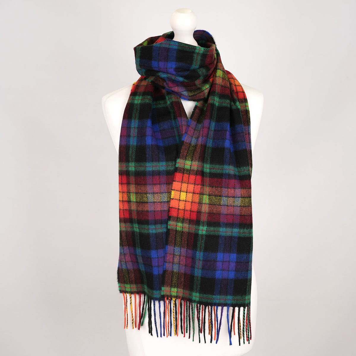 Tartan Weaving Mill 100% Pure Cashmere Scarf – Made in Scotland - LGBT