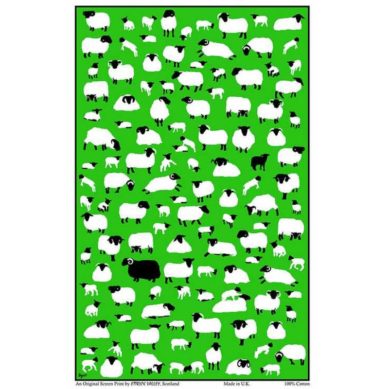 Sheep Flock Tea Towel