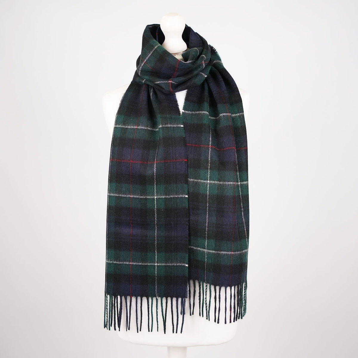 Tartan Weaving Mill 100% Pure Cashmere Scarf – Made in Scotland - MacKenzie