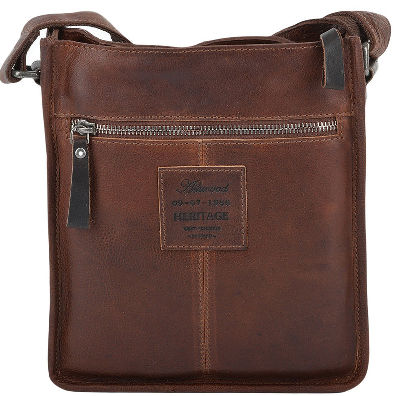 4551 Unisex Leather Body Bag Tan