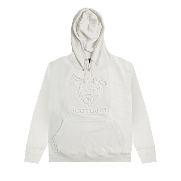 Adults Hooded Top Embossed Cow/ Scotland