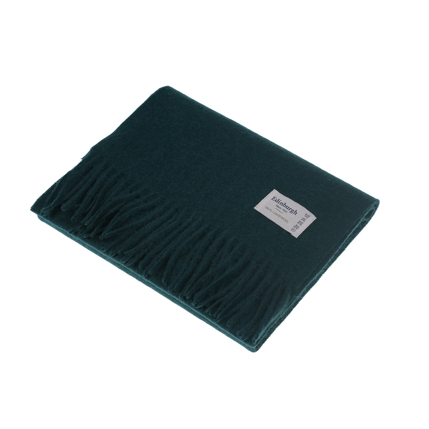 Edinburgh 100% Lambswool Tartan Scarf Rainforest