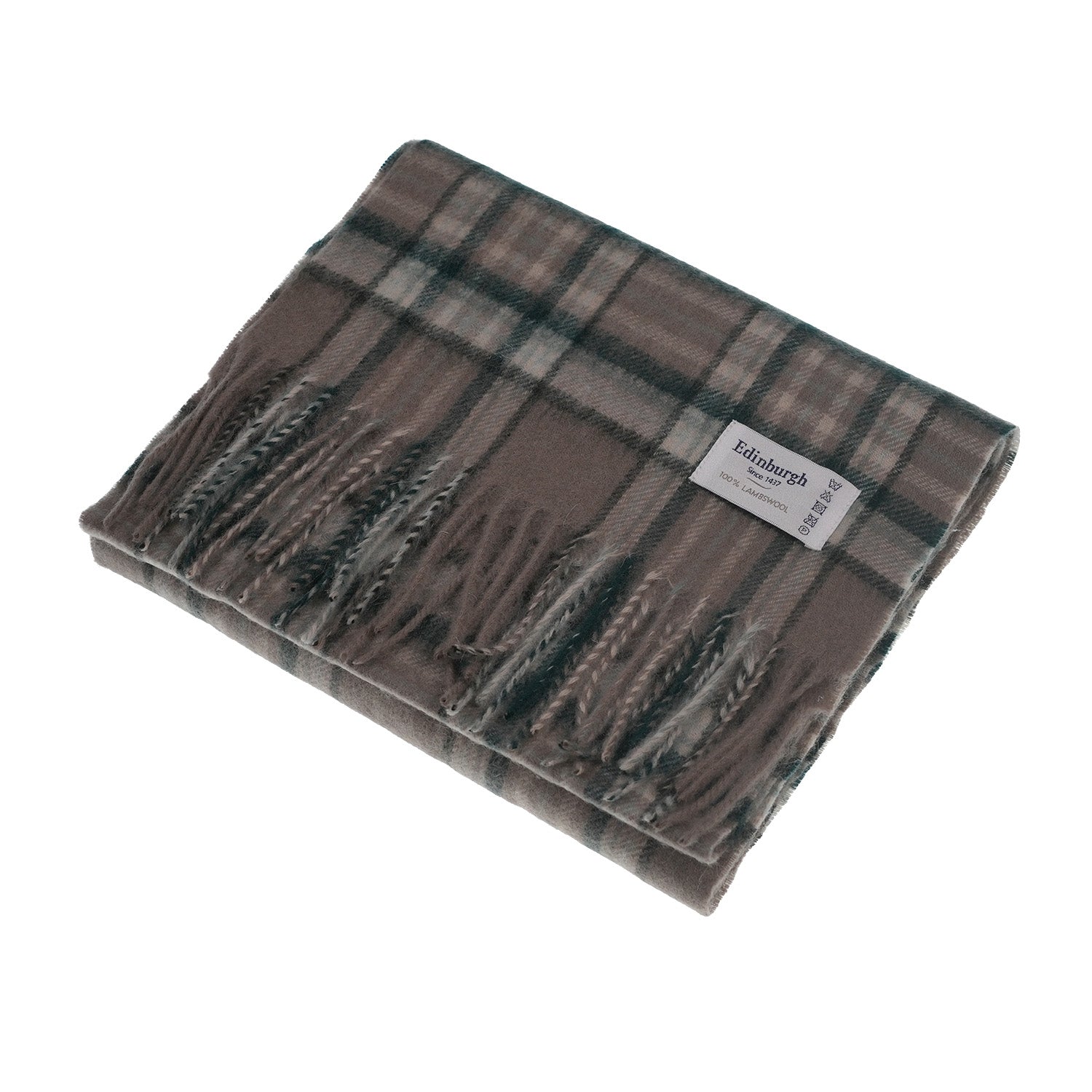 Edinburgh 100% Lambswool Tartan Scarf Royal Stewart Vintage Pink