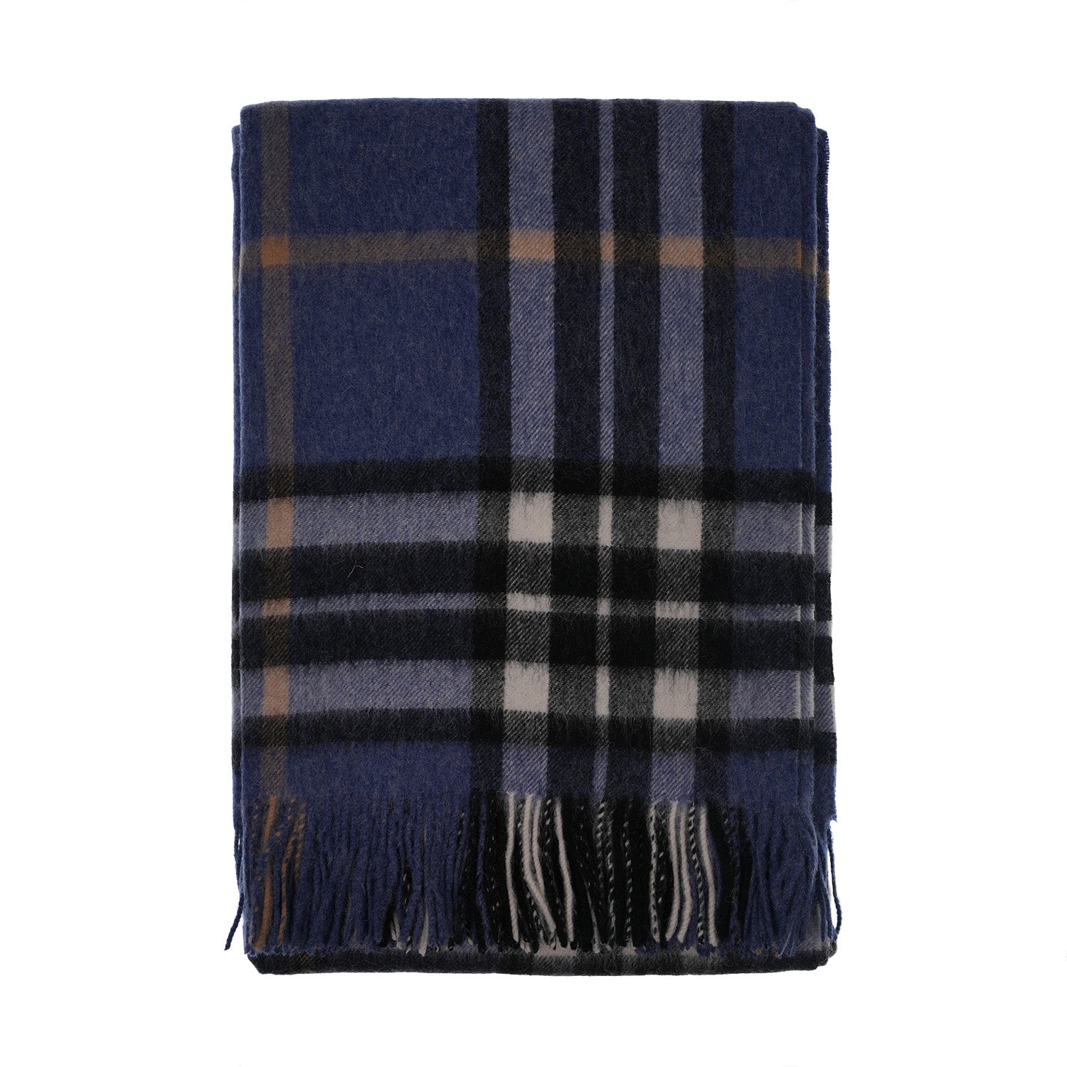 Edinburgh Lambswool Long Tartan Cape Enlarged Off Ctr Scotty Thom Denim