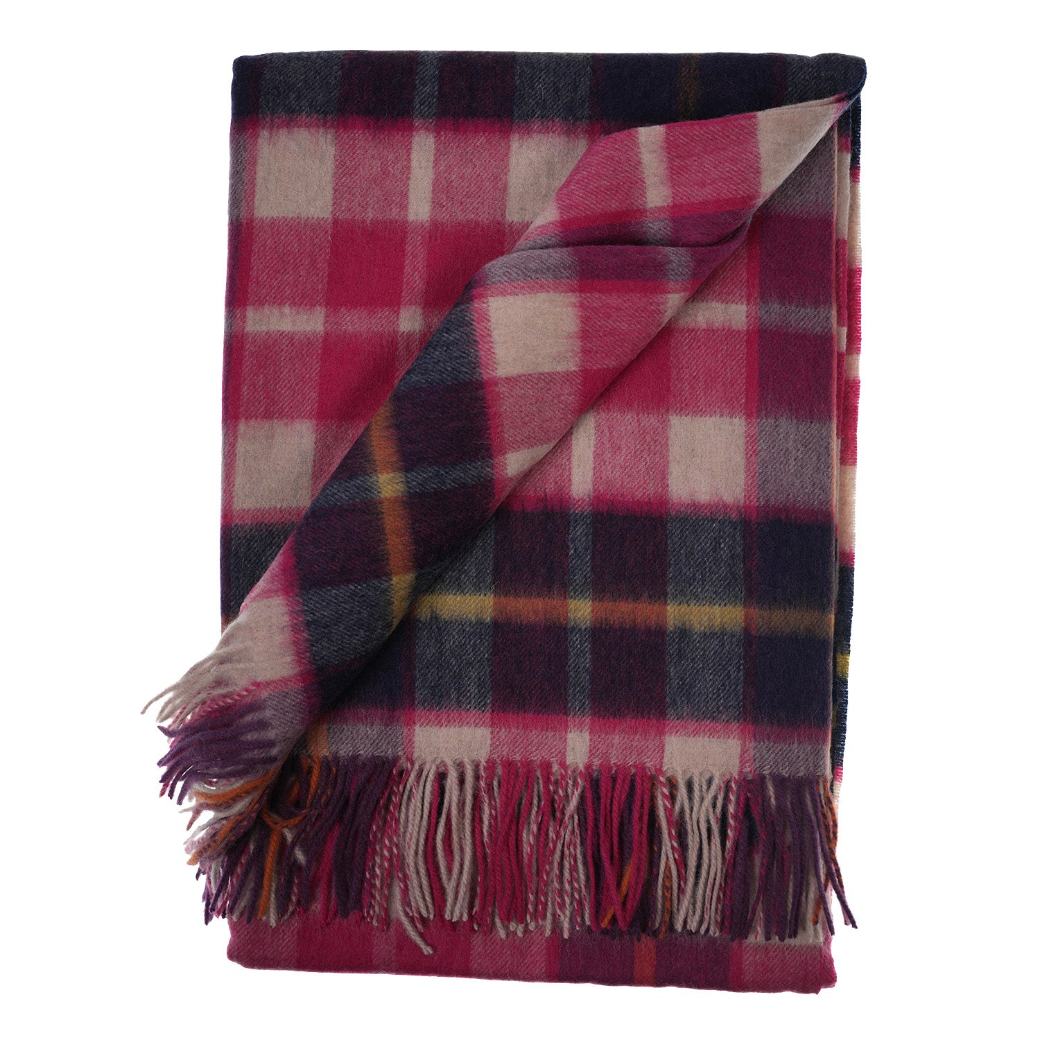 Edinburgh Lambswool Long Tartan Cape Cragg Check Eminence