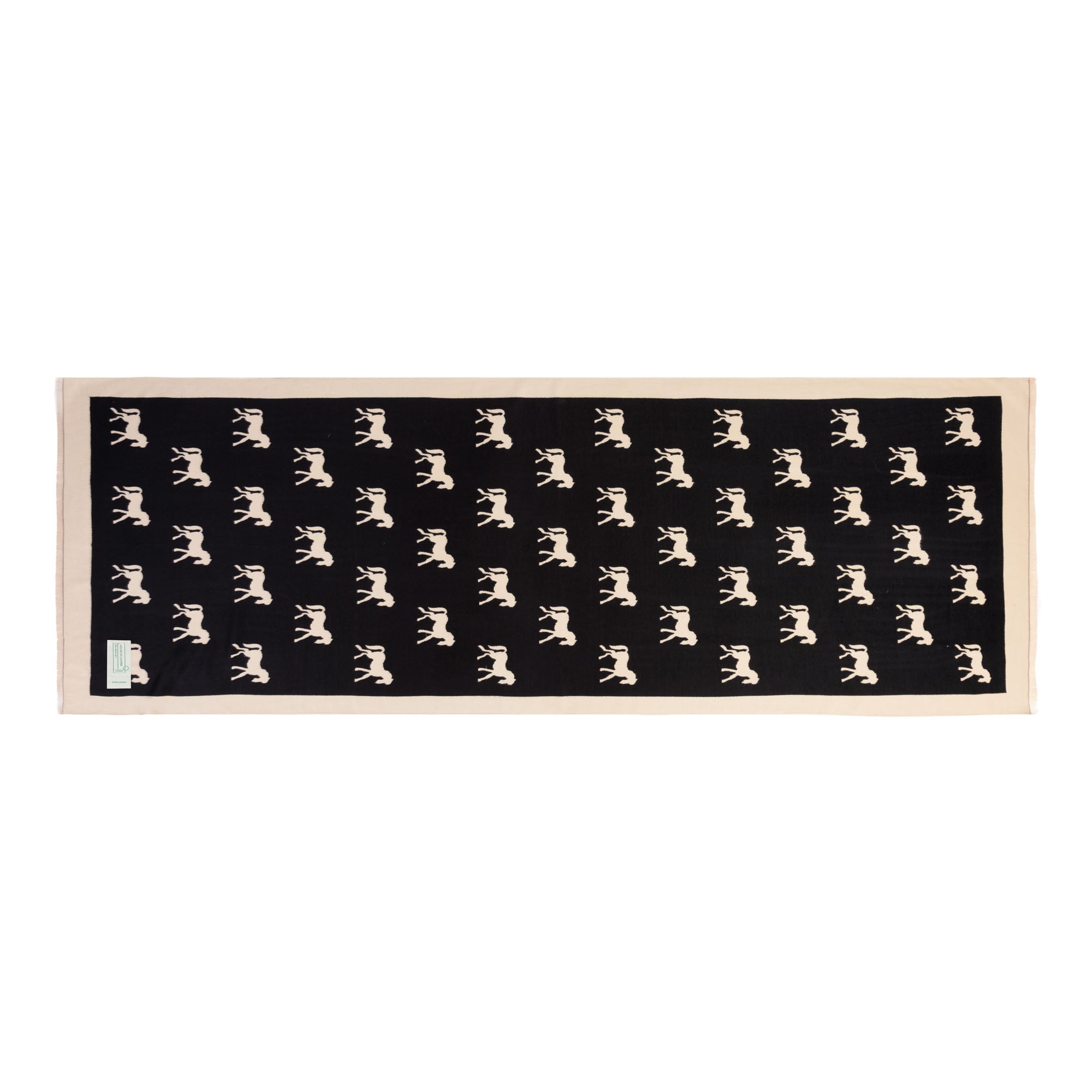 New Horse Super Soft Stole Black/White