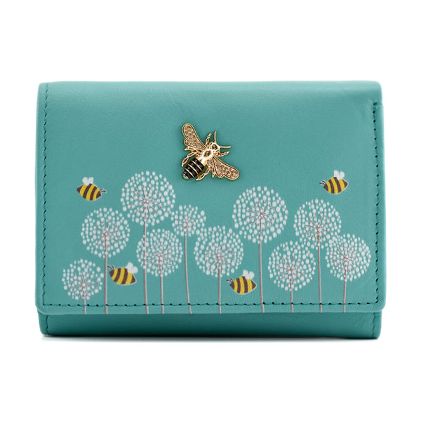 Moonflower Id And Card Holder Turquoise