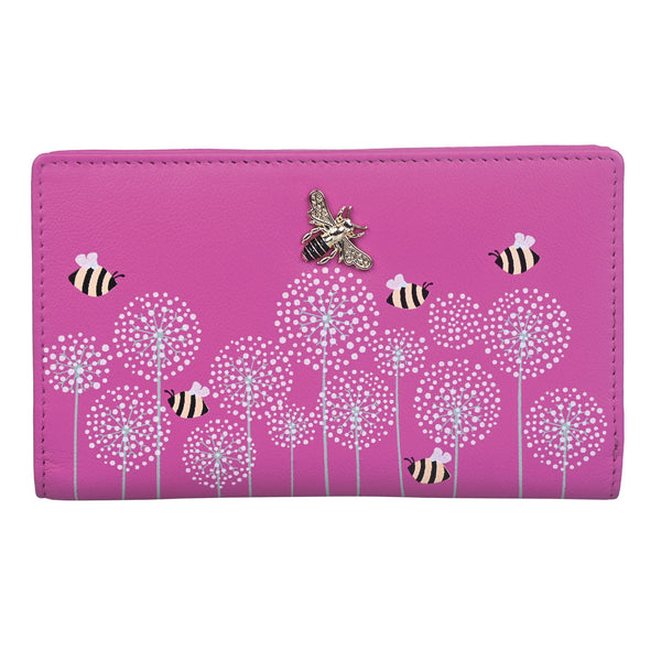 Moonflower Compact Bee Purse Pink