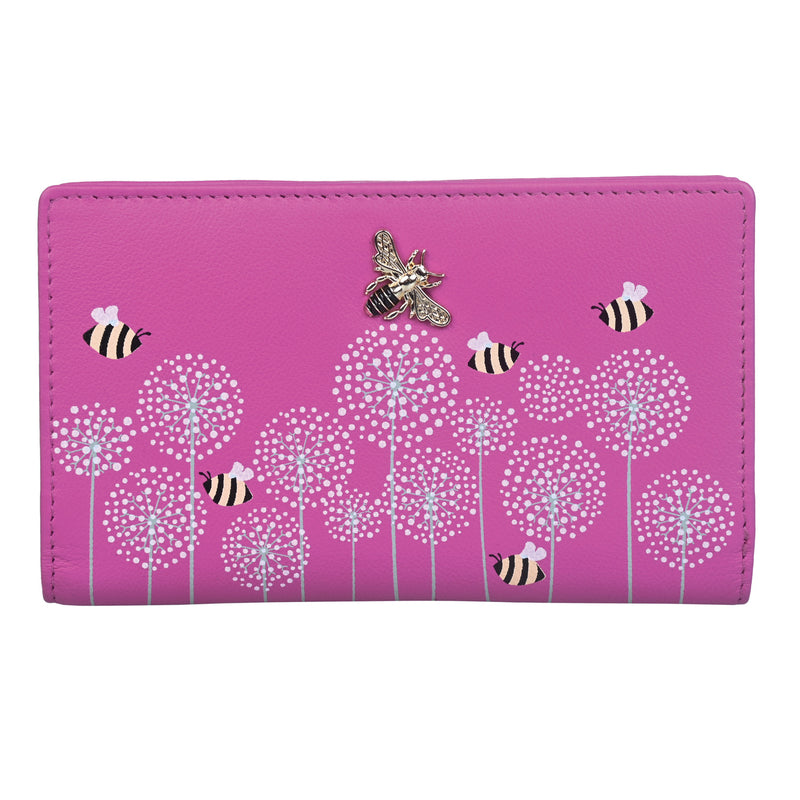 Moonflower Compact Bee Purse Pink