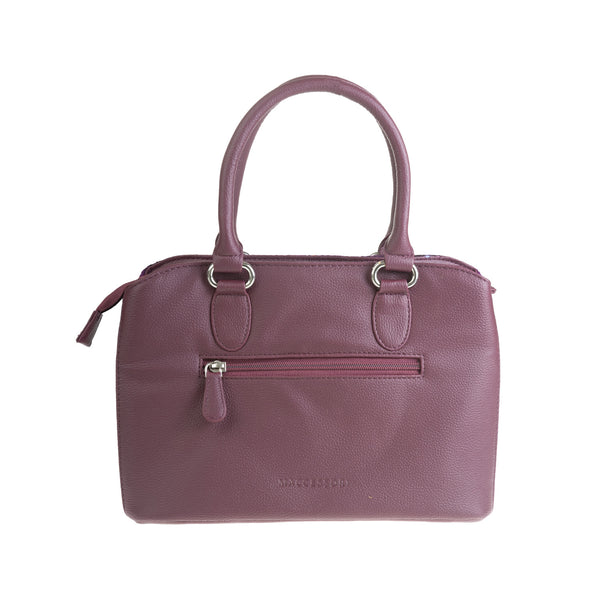 Top Handle Bag - Purple Check