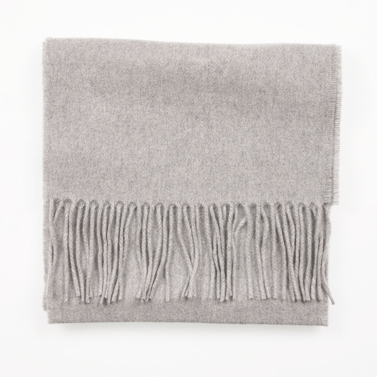 Tartan Weaving Mill 100% Pure Cashmere Scarf – Made in Scotland - LIGHT GREY