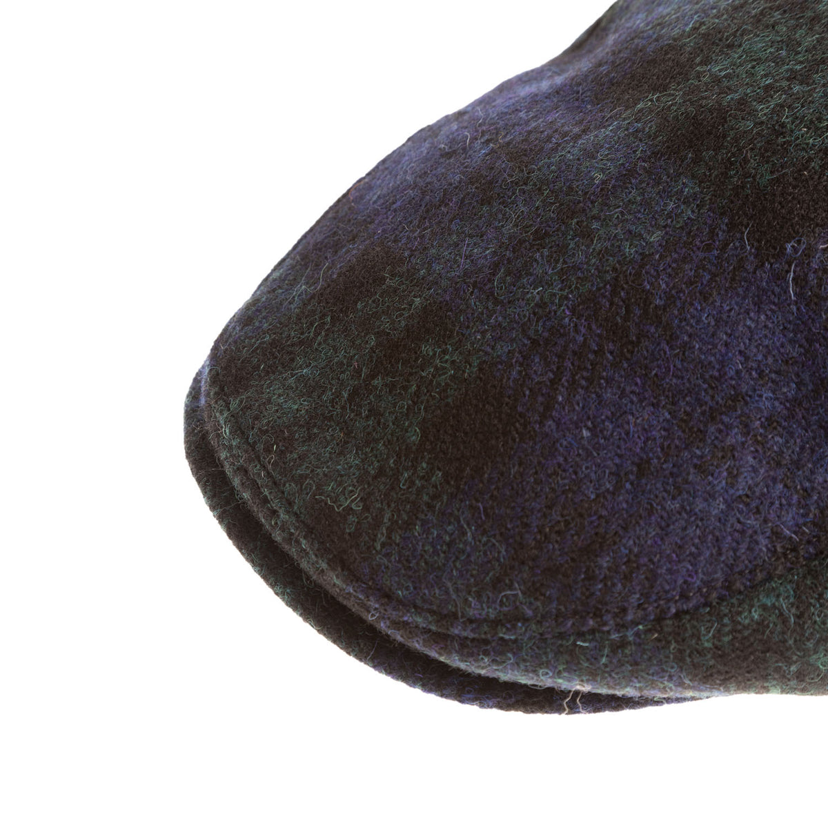 Heddle & Reed Tartan Harris Tweed® Flat Cap Black Watch