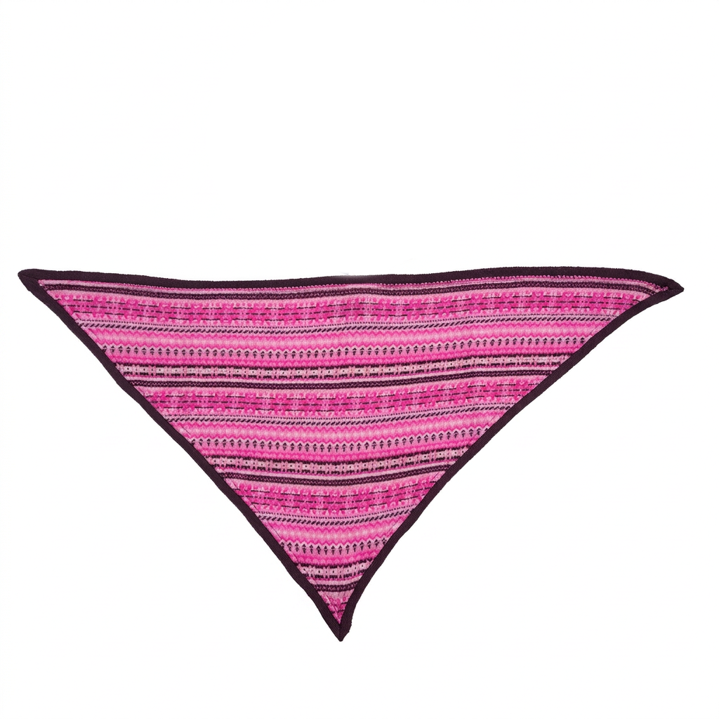 Women’s Lambswool Fair Isle Neck Scarf – Made in Scotland - CASIS PURPLE