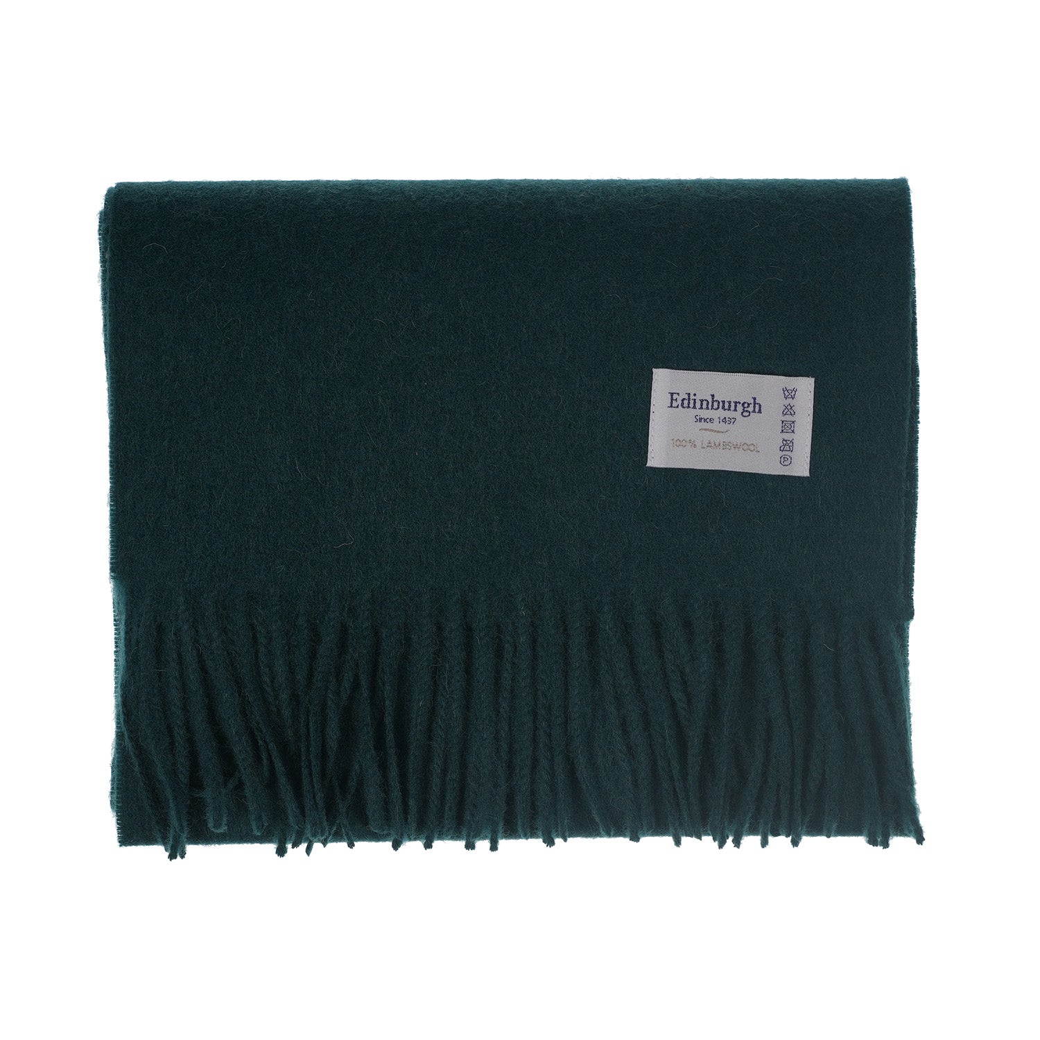 Edinburgh 100% Lambswool Scarf – Premium Soft Wool Wrap - Rainforest