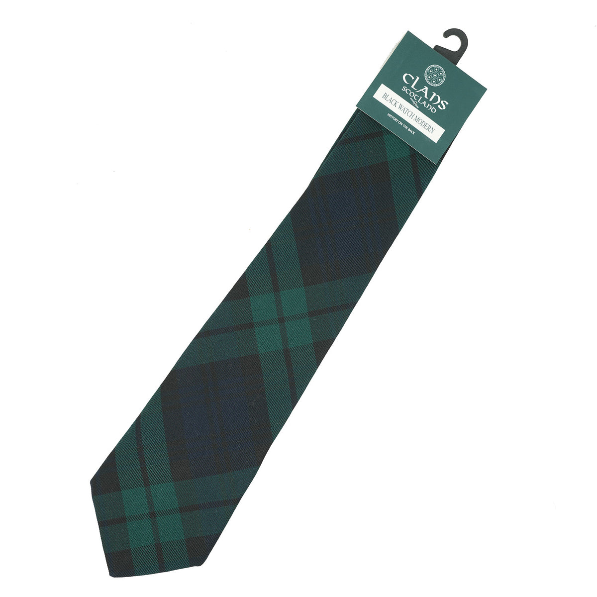 Traditional Scottish Clan Tartan Tie – Traditional Plaid Necktie - BLACK WATCH