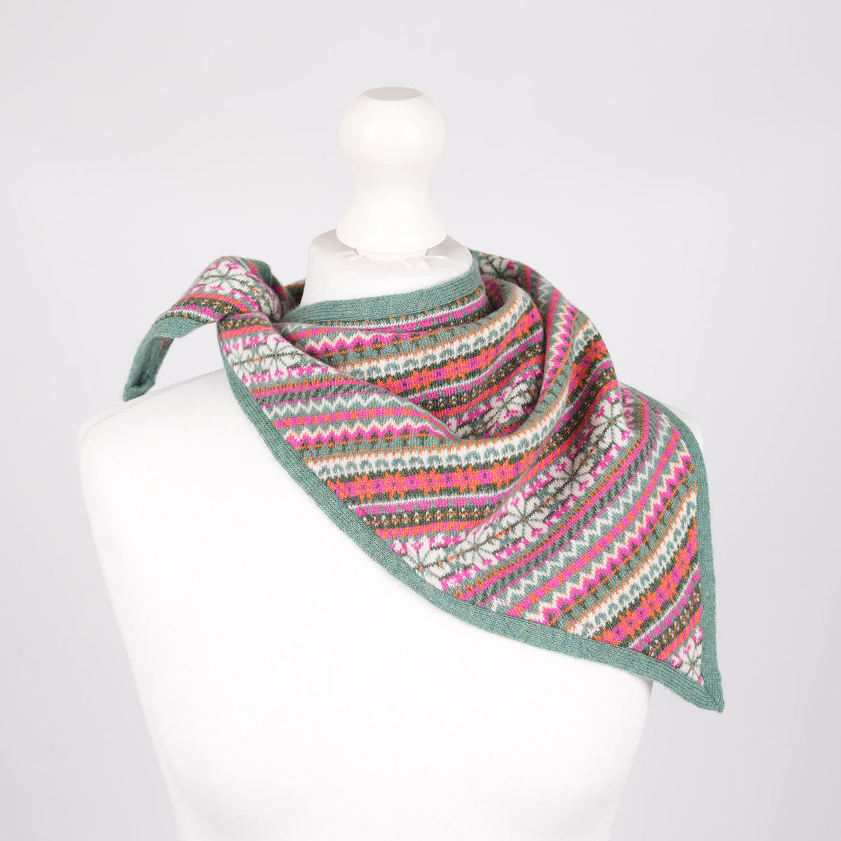 Women’s Lambswool Fair Isle Neck Scarf – Made in Scotland - STRATH