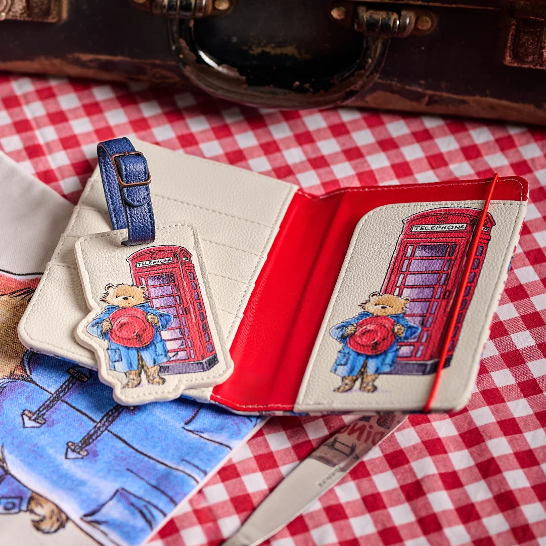 Paddington Bear London Faux Leather Passport Holder & Travel Wallet