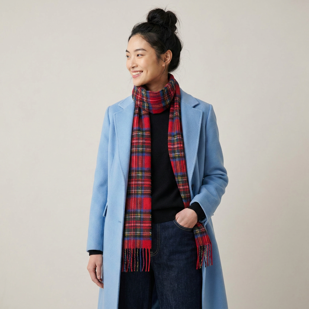 Tartan Weaving Mill 100% Pure Cashmere Scarf – Made in Scotland - STEWART ROYAL