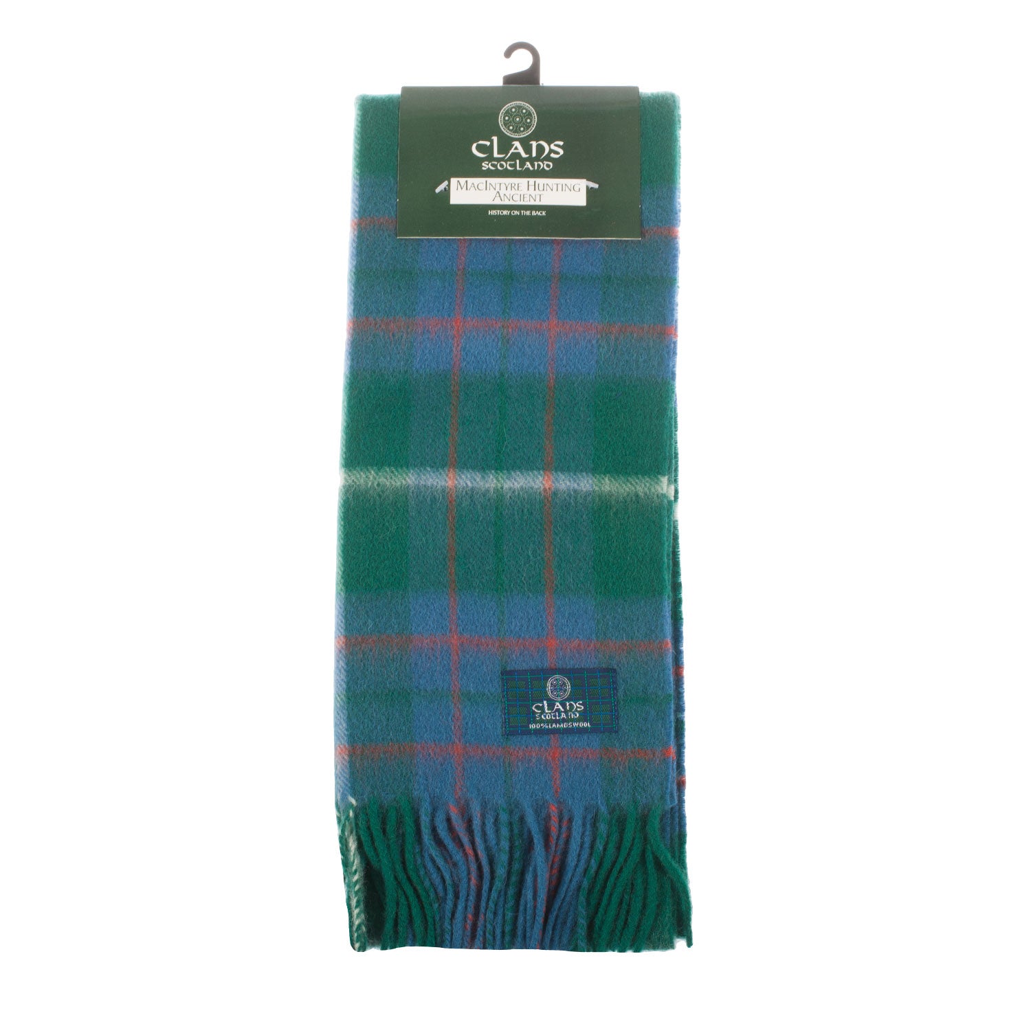 Lambswool Scottish Tartan Clan Scarf Macintyre Hunting Ancient