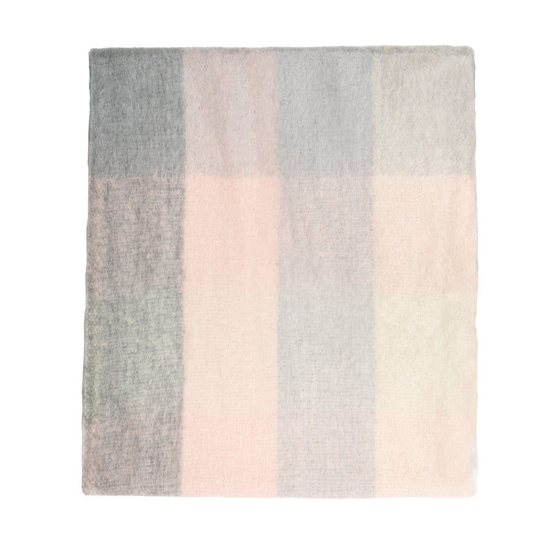 Blanket Scarf Pink/Grey Check