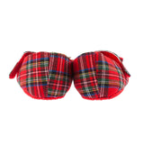 Tartan Baby Girl Shoes With Bow