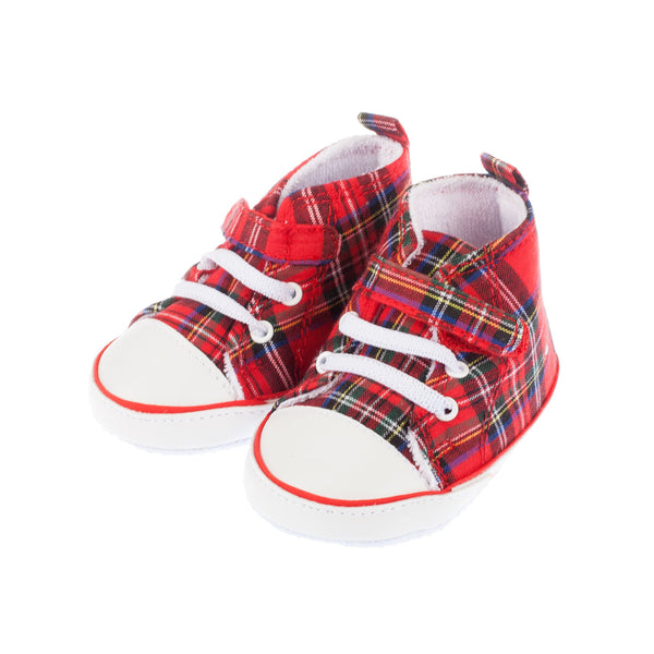 Tartan Baby Shoes/Trainers
