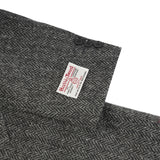 Harris Tweed Men's Wool Coat - Cameron Grey Herringbone