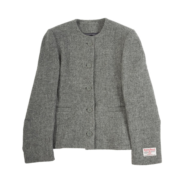 Grace Harris Tweed Jacket Plain Grey