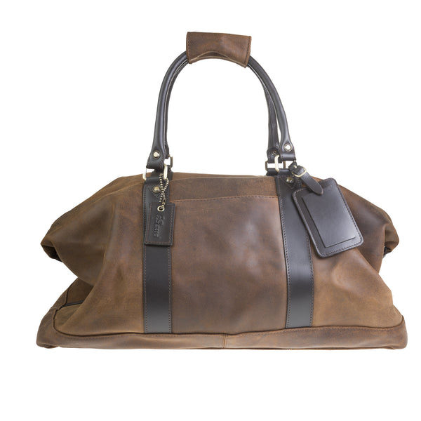 Marcus Leather Weekender Bag Brown