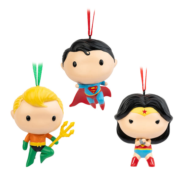 Superman/Wonder Woman/Aquaman Xmas Ornam
