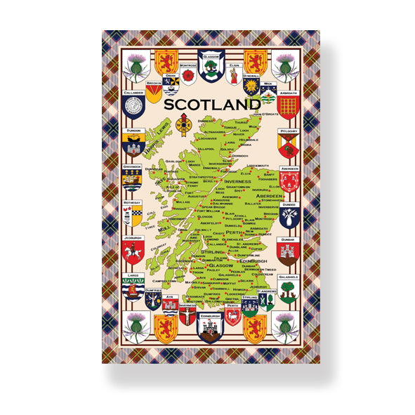 Map Of Scotland Tea Towel    2127519