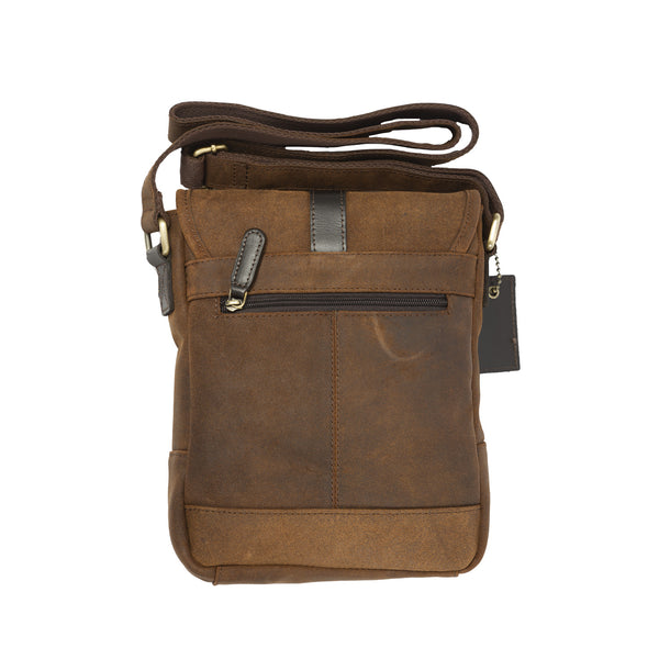 Toby Leather Cross Body Bag Brown